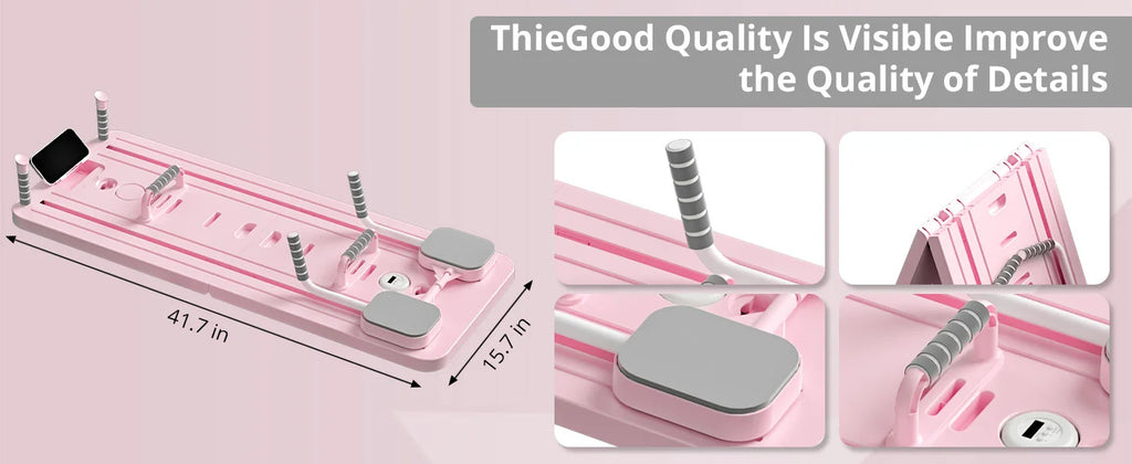 Multifunction Pilates Board Abdominal Board Resistance Bands Exercise Push-Ups Stands Fitness Plate Automatic Workout Exercise