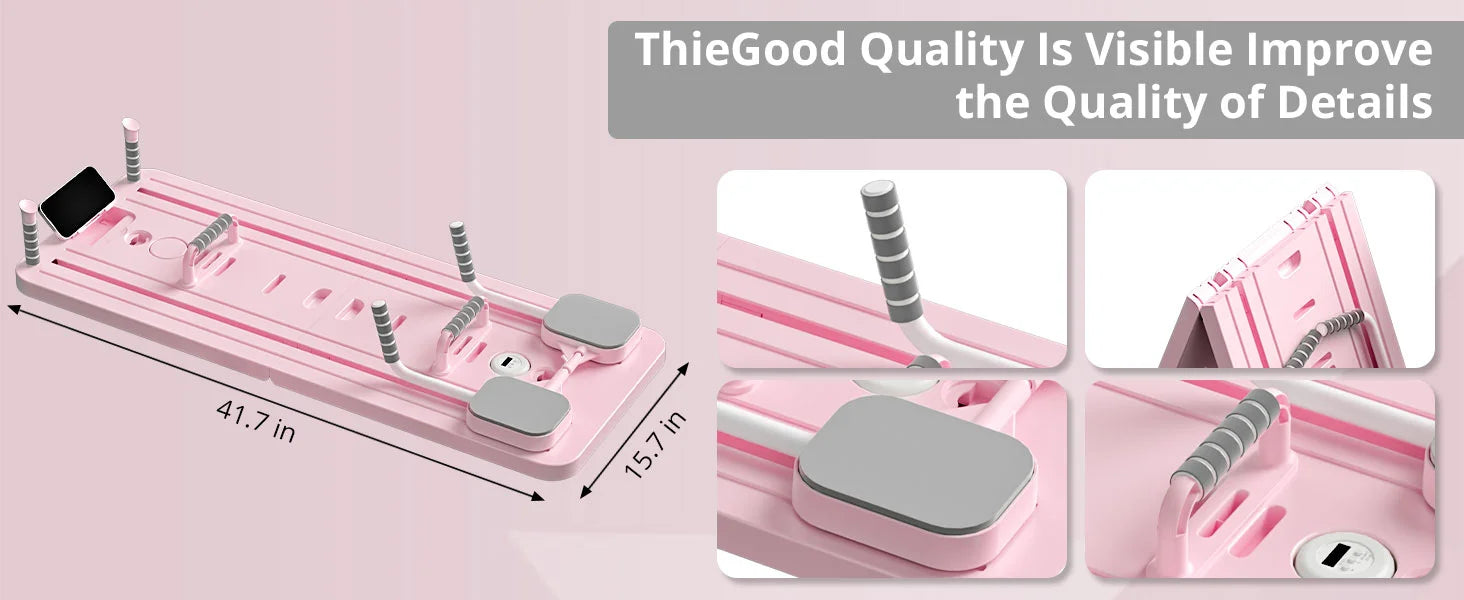 Multifunction Pilates Board Abdominal Board Resistance Bands Exercise Push-Ups Stands Fitness Plate Automatic Workout Exercise